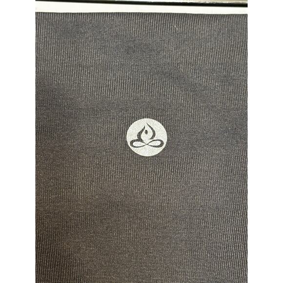 Apana Womens High Waisted Leggings Gray Medium Pockets Workout Fitness Ankle - Picture 4 of 6